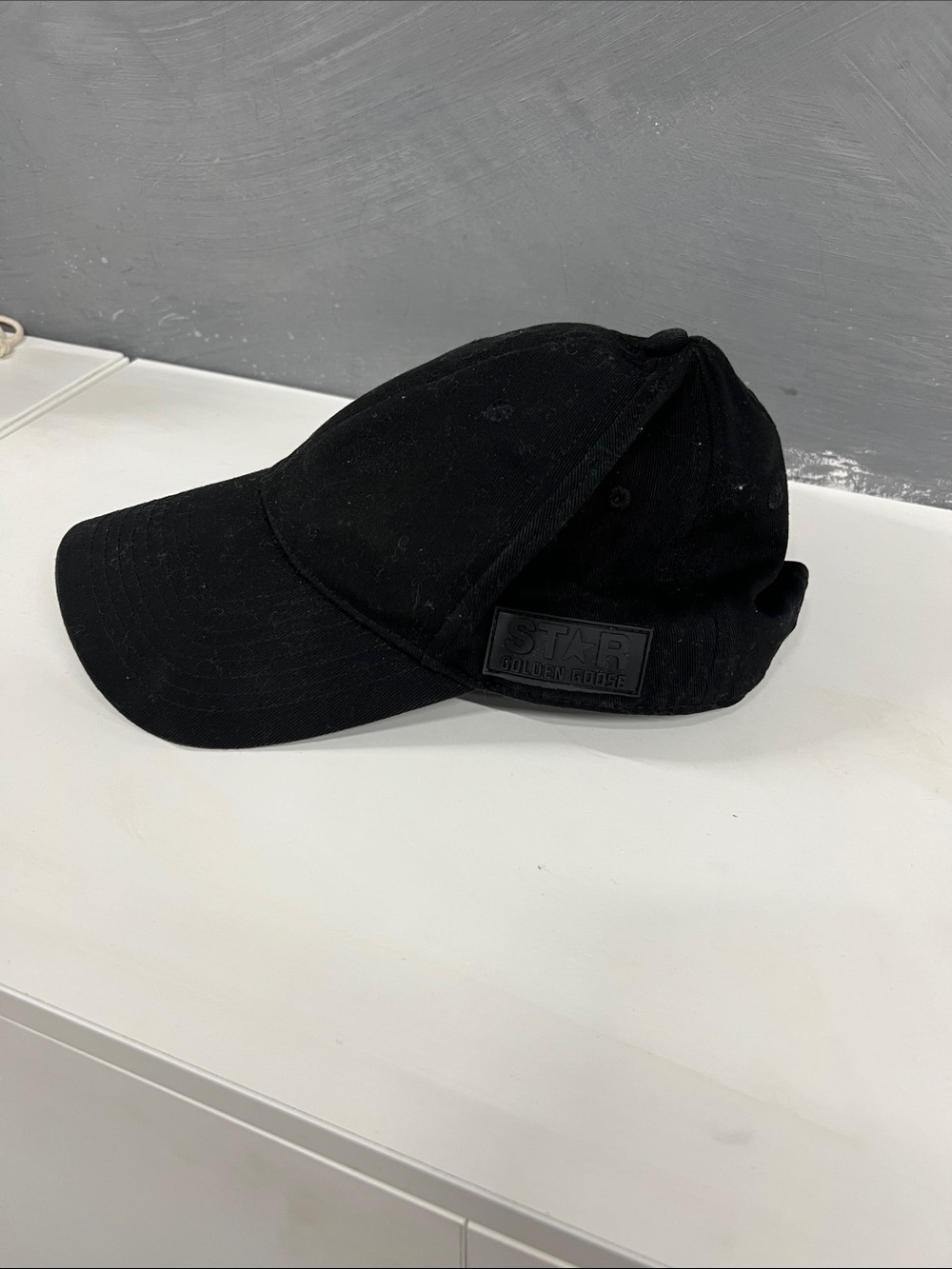 Golden Goose Black Star Patch Baseball Cap